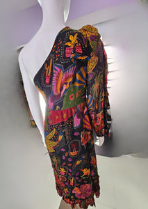 Women's Crazy Mix One-Shoulder Midi Dress