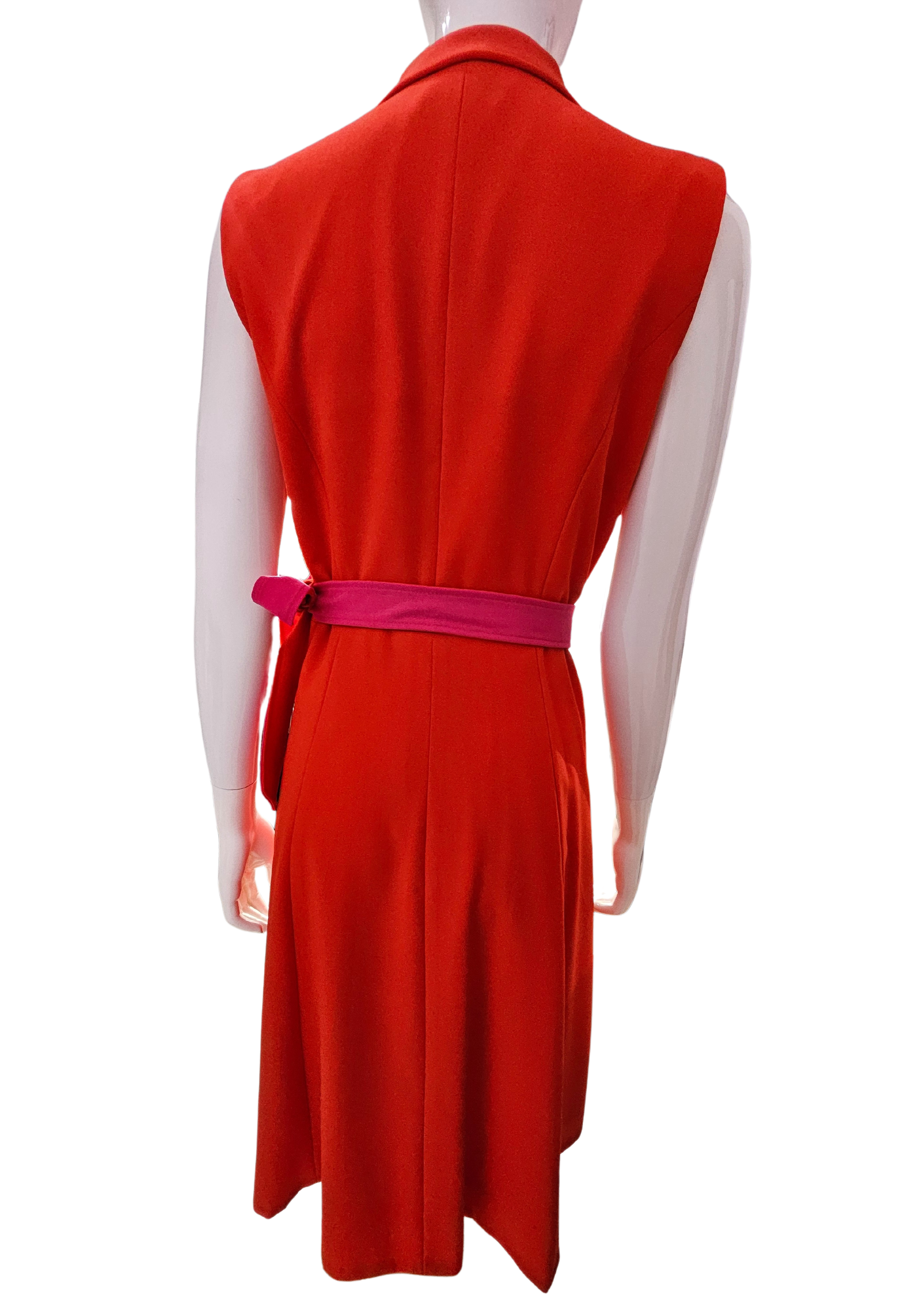 Women's Red and Fushia Dress