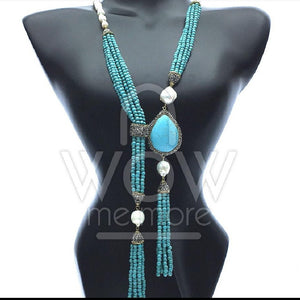 Women's Fashion Gem and Crystals Necklace