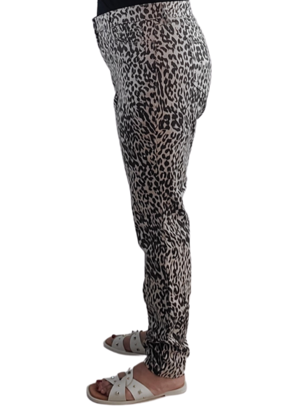 Women's Style and Co Curvy Skinny Leg Animal Print Pant