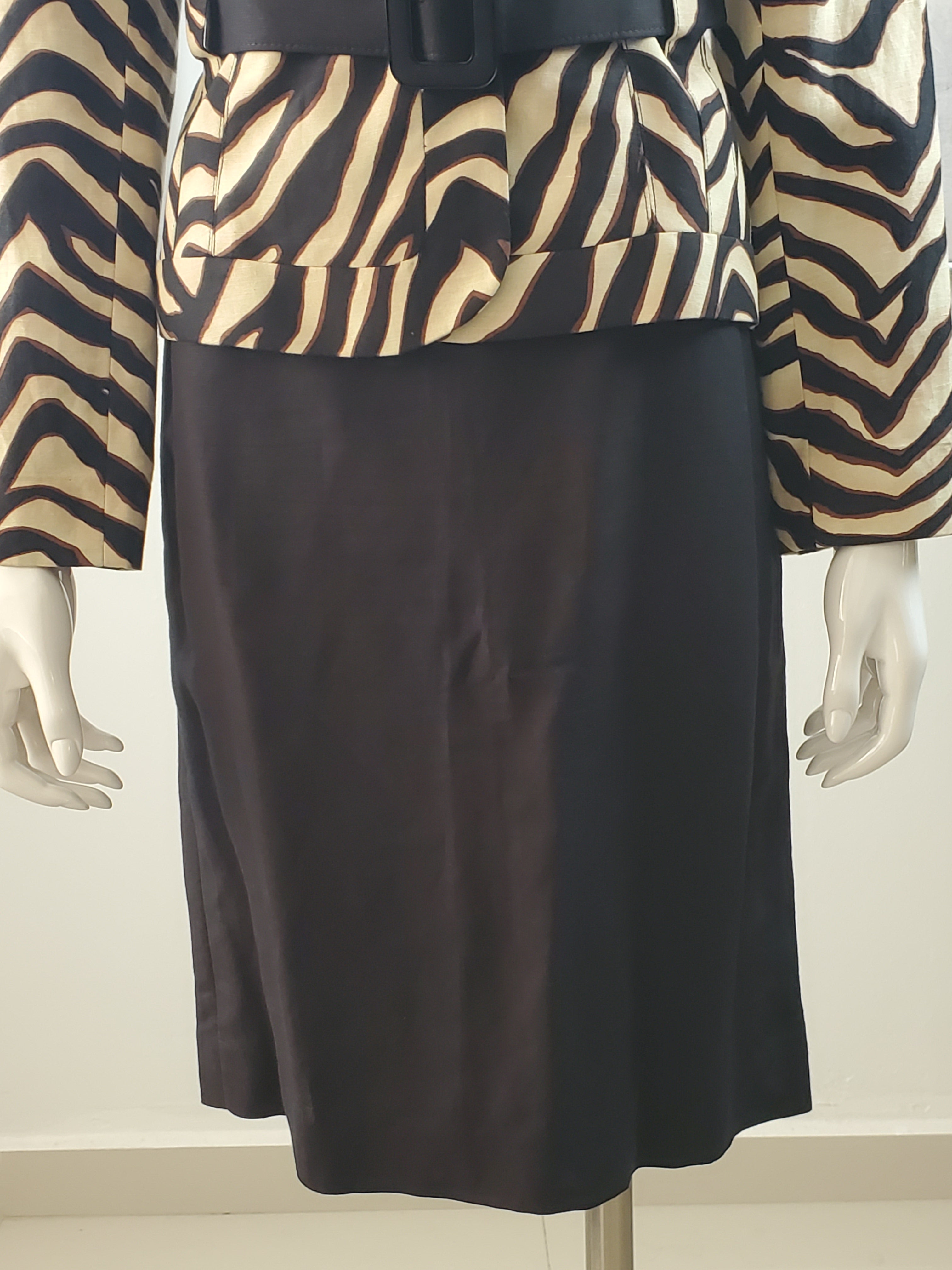 Women's Zebra Black and Beige Suit
