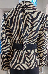 Women's Zebra Black and Beige Suit