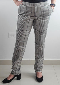 Women's Savile Row Co Black and White Casual Pants