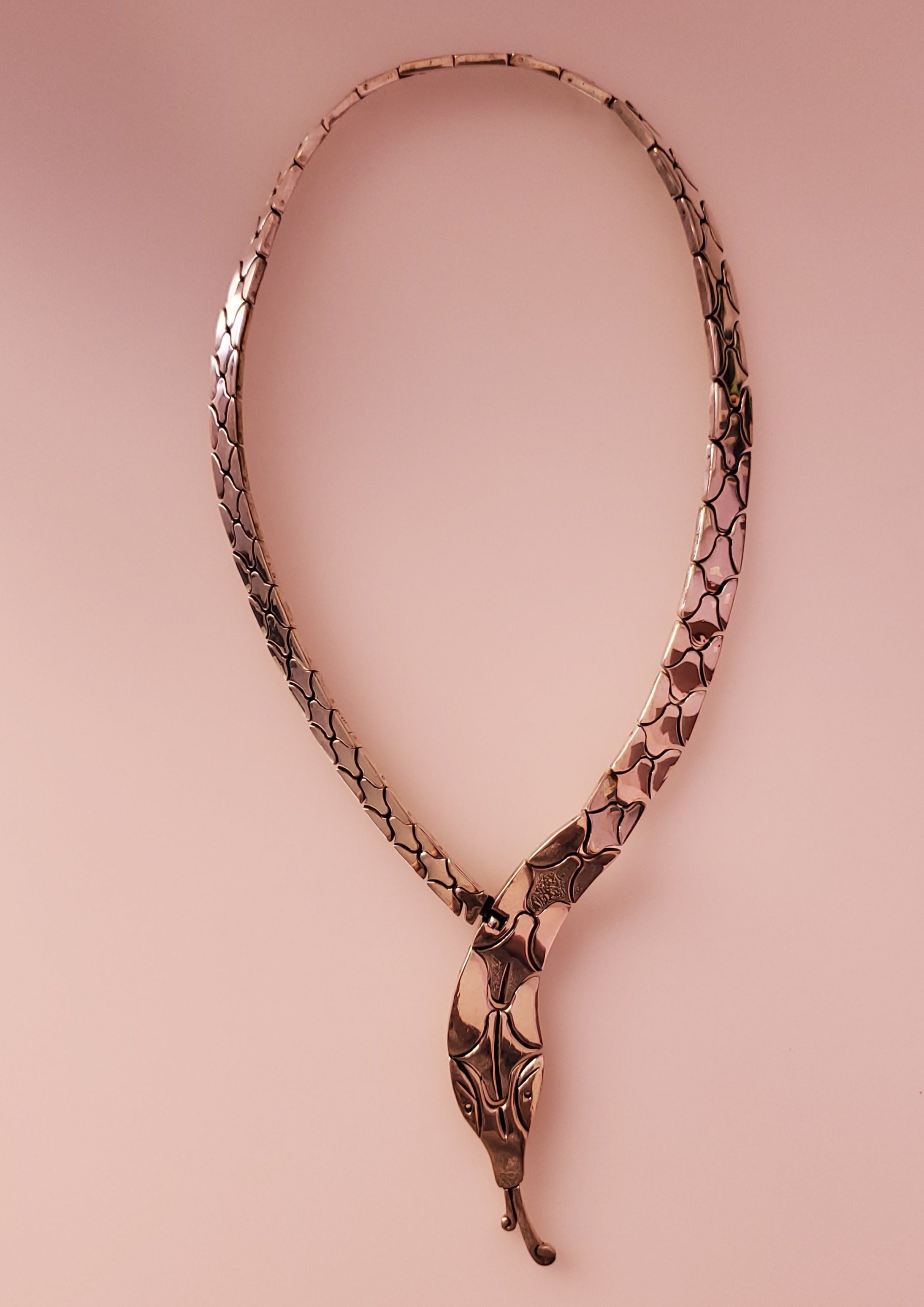 Women's Silver 925 Snake Necklace