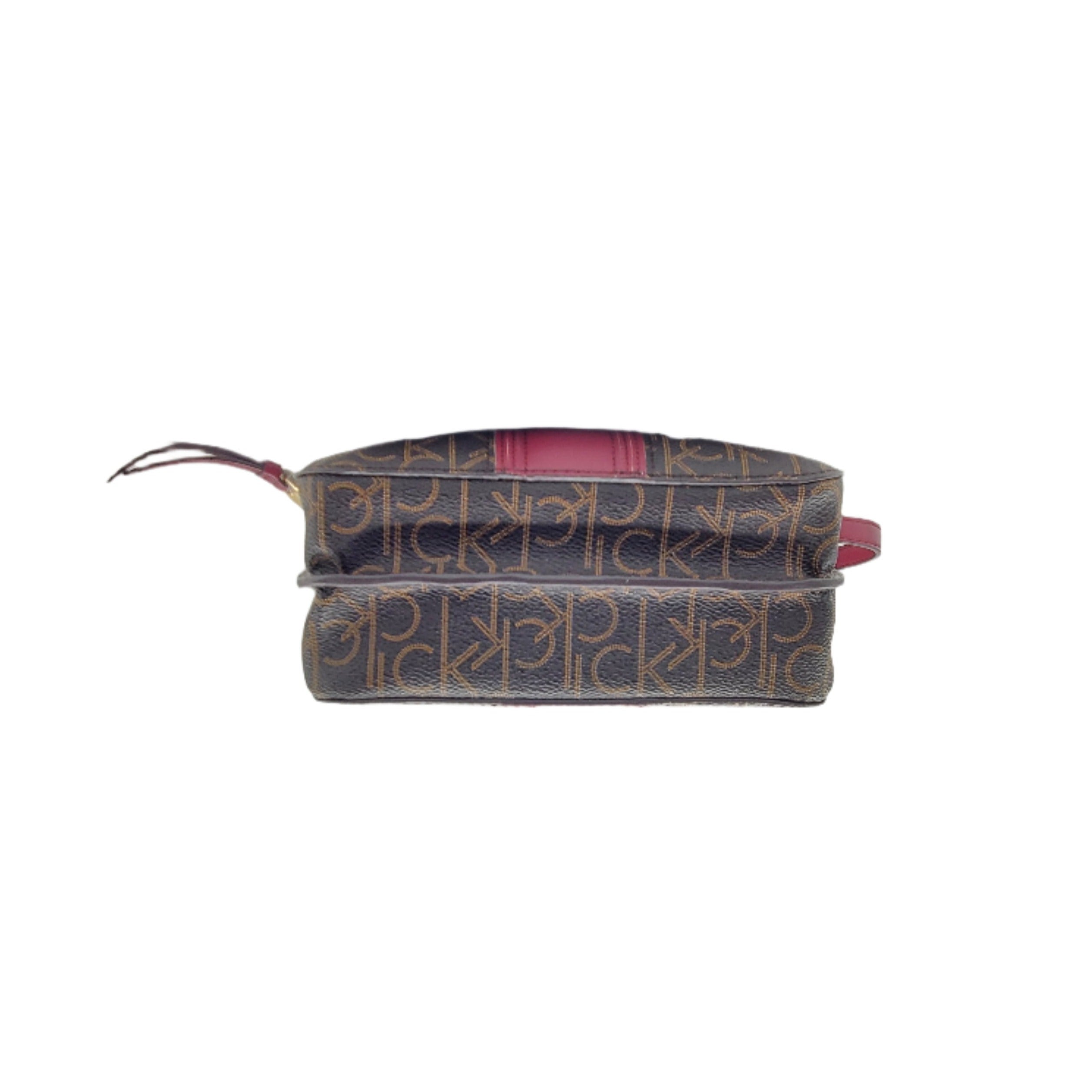 Womens Burgandy/Brown Monogram Crossbody