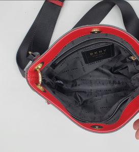 Women's Red Leather Crossbody