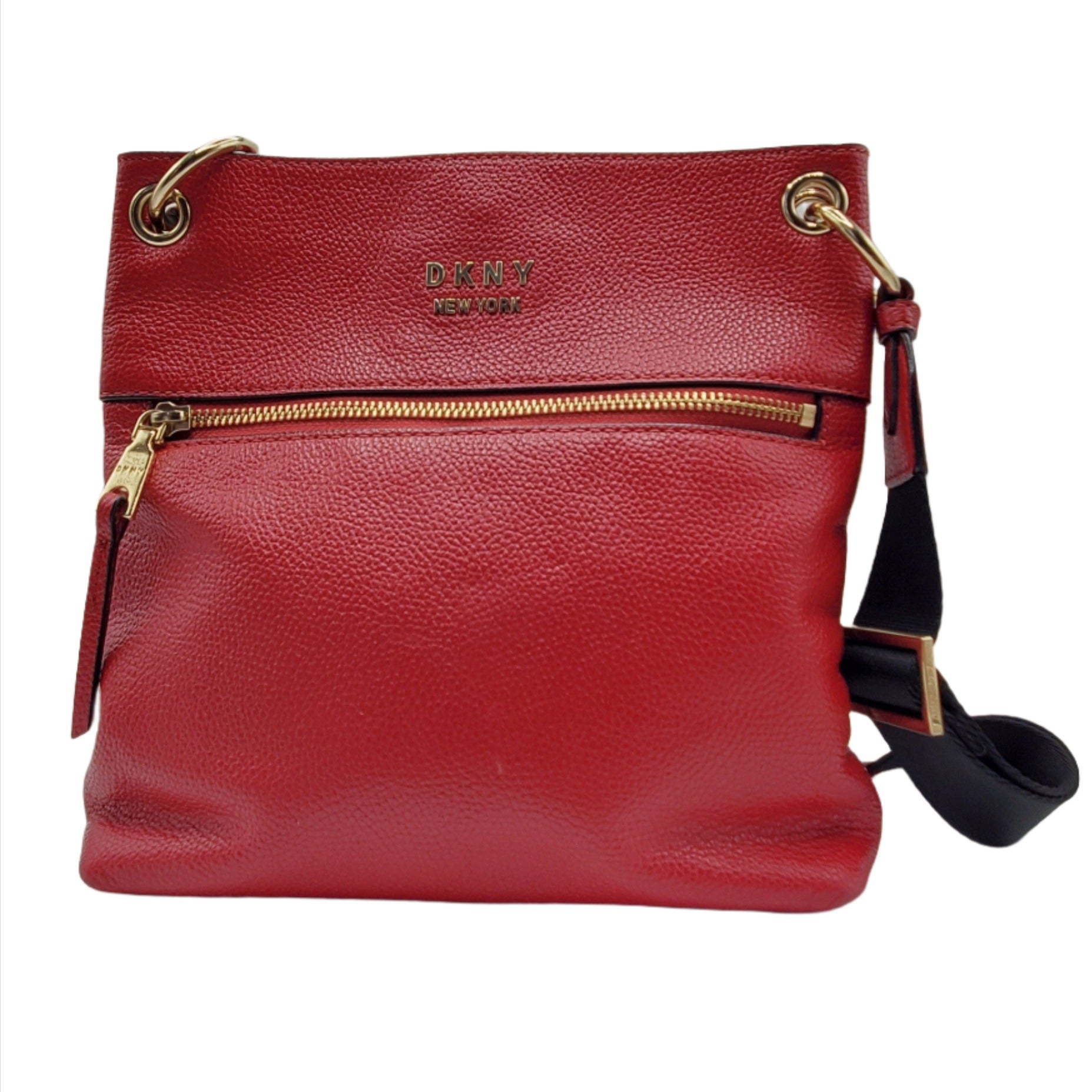 Women's Red Leather Crossbody