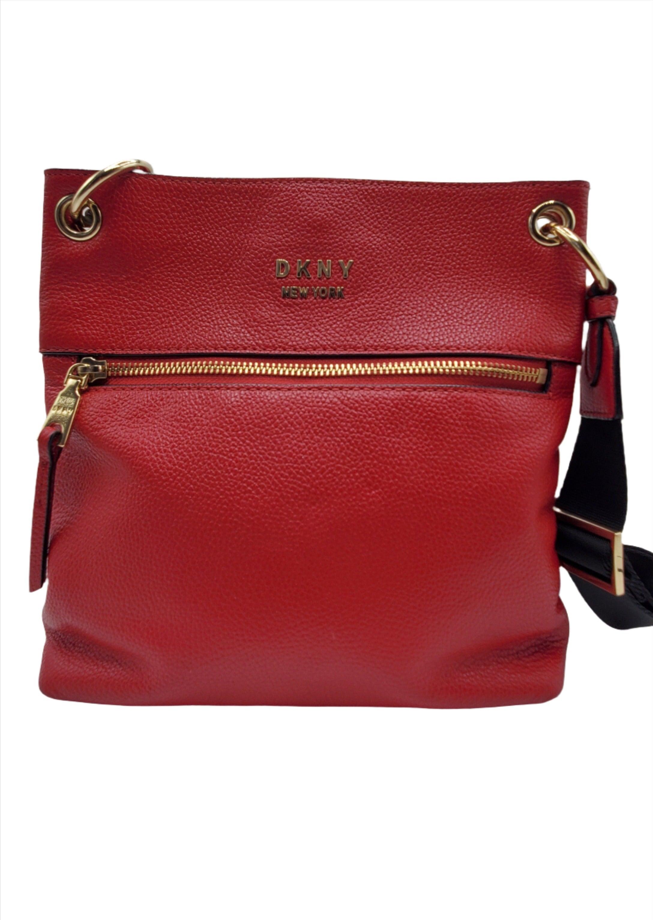 Women's Red Leather Crossbody