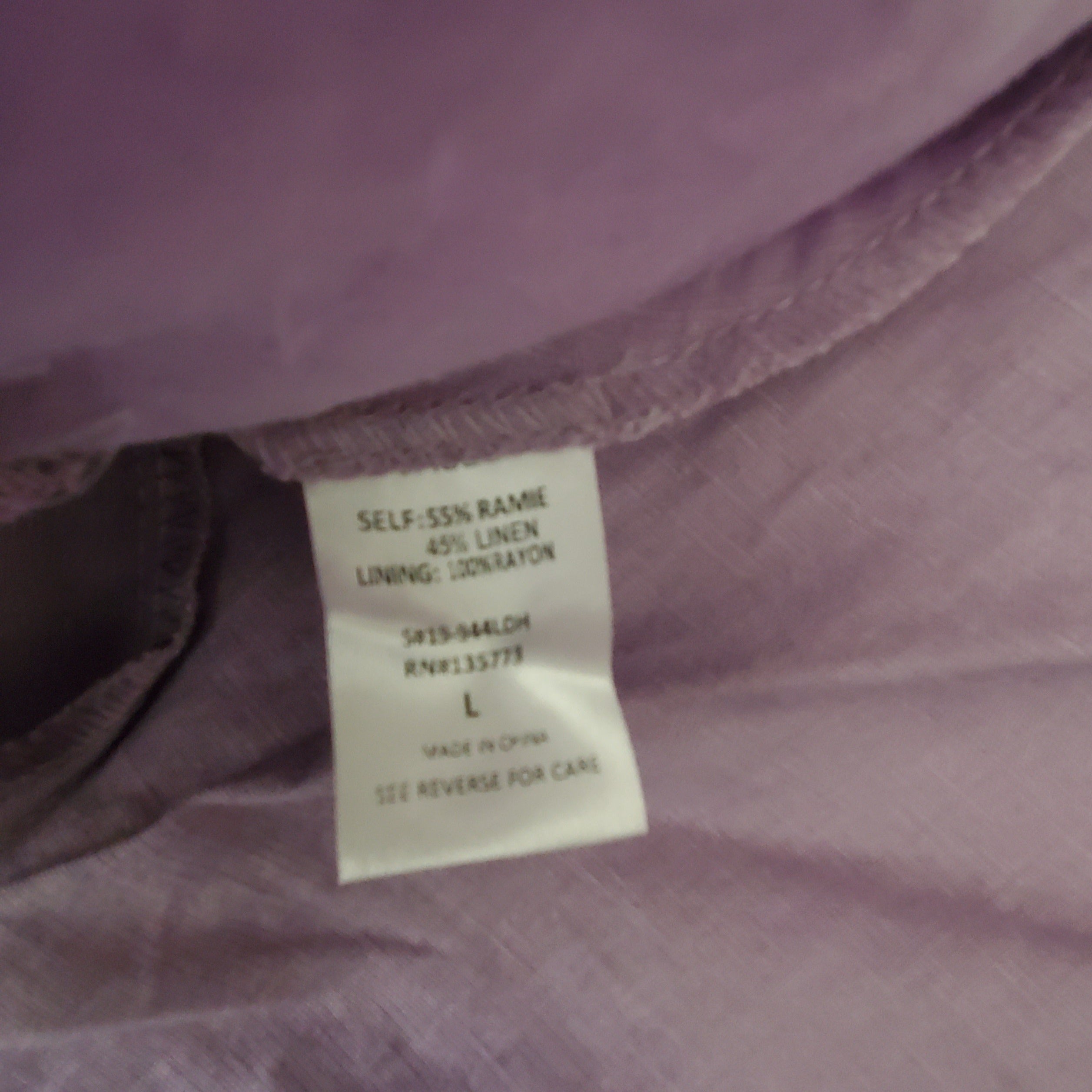 Women's Linen Lilac Mini Dress