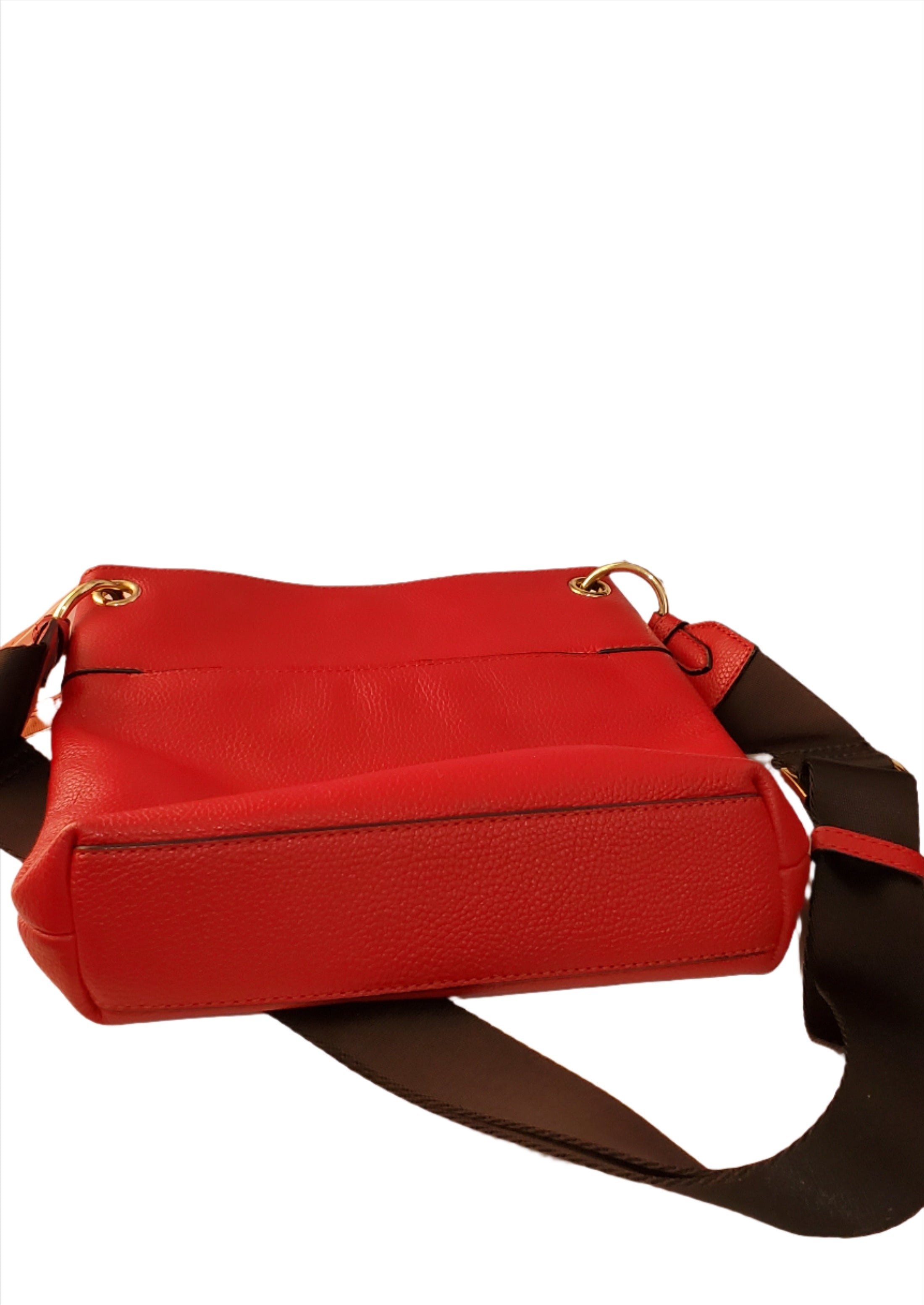 Women's Red Leather Crossbody