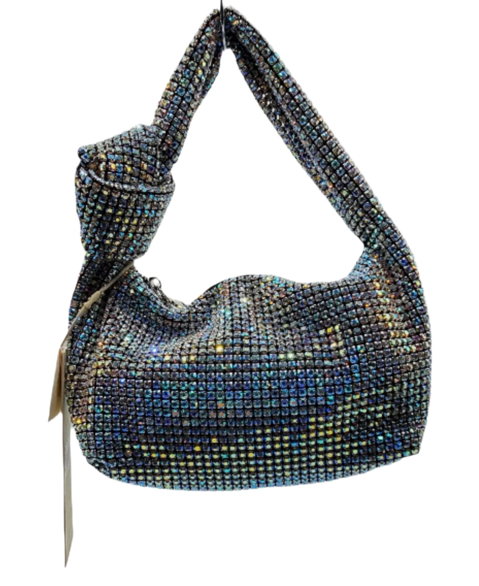 Women's Bling Evening Bag with Knot Handle