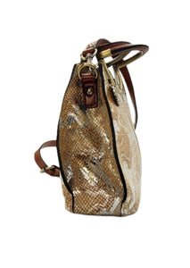 Women's Aria Shopper Metallic Spring Python