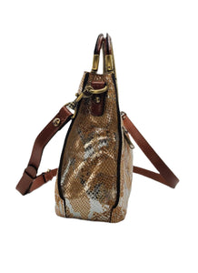 Women's Aria Shopper Metallic Spring Python