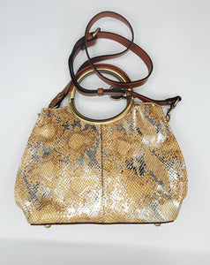 Women's Aria Shopper Metallic Spring Python