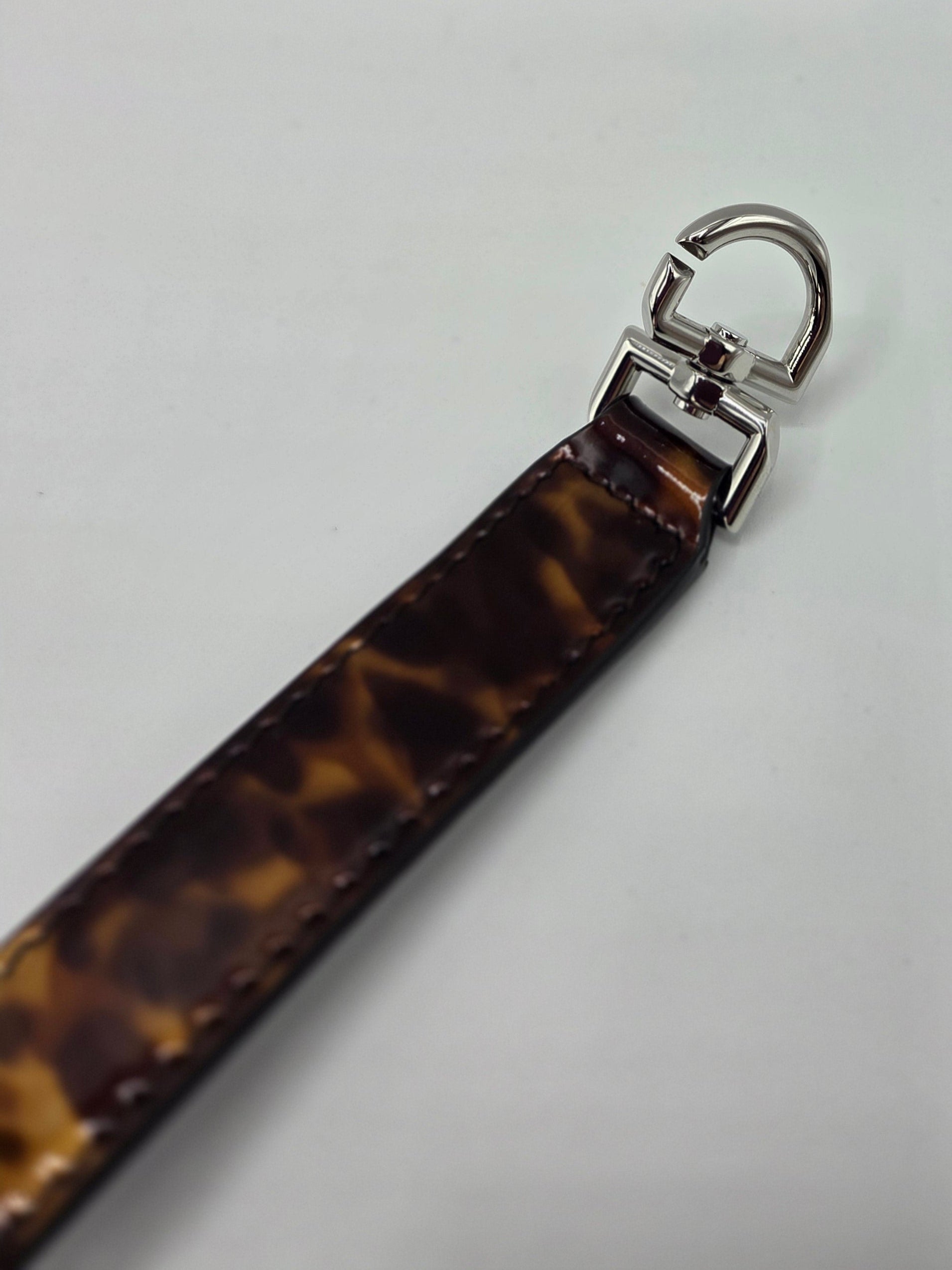 Women's Animal Print Patent Leather Mini Antigona Lock Bag