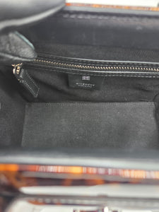 Women's Animal Print Patent Leather Mini Antigona Lock Bag