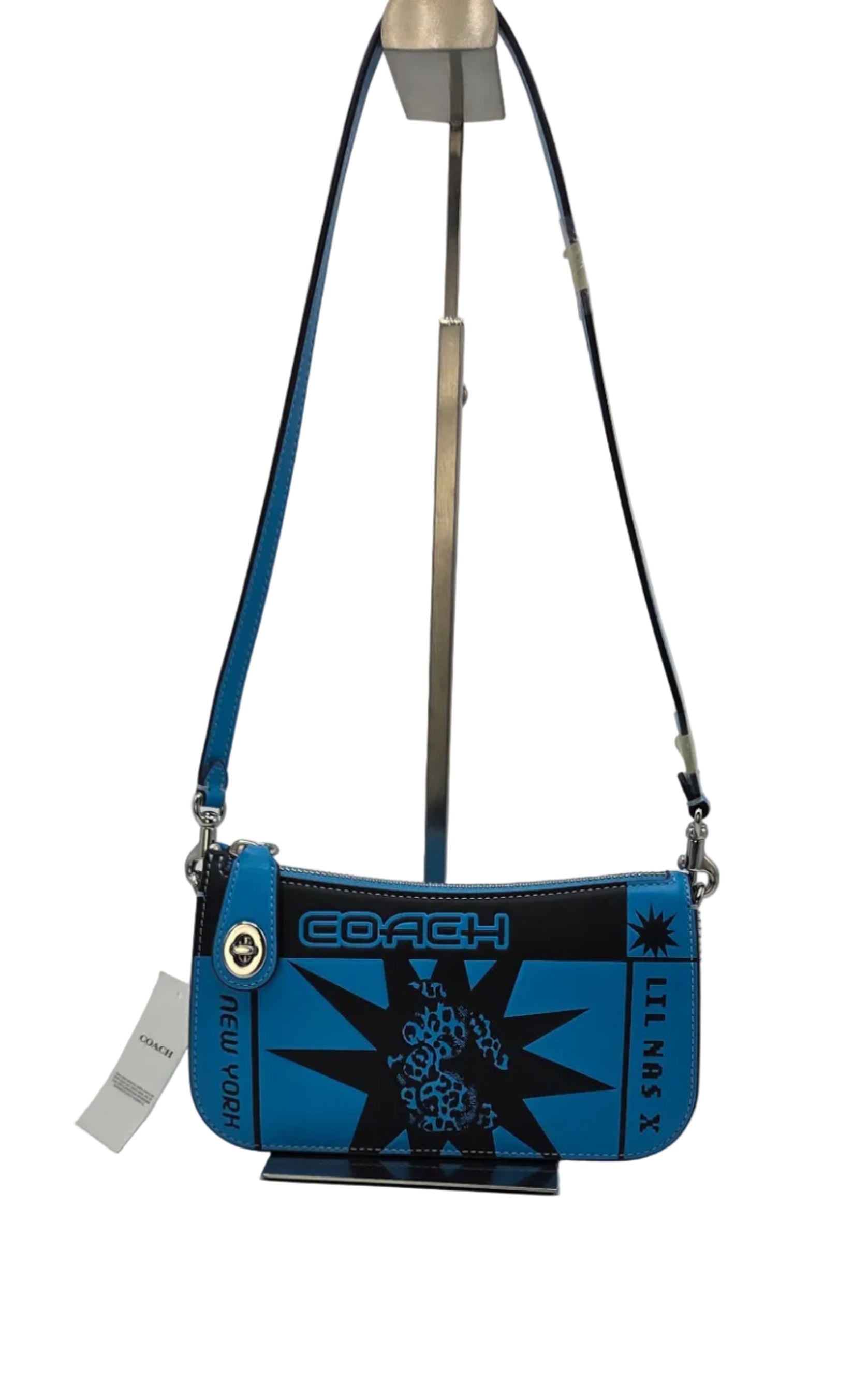 Women's Lil Nas x Penn Turquoise/Black Shoulder Bag – Wow Me More