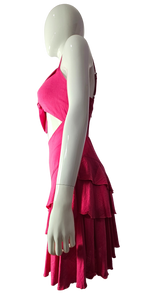 Women's Junior Fushia Strap Sexy Dress