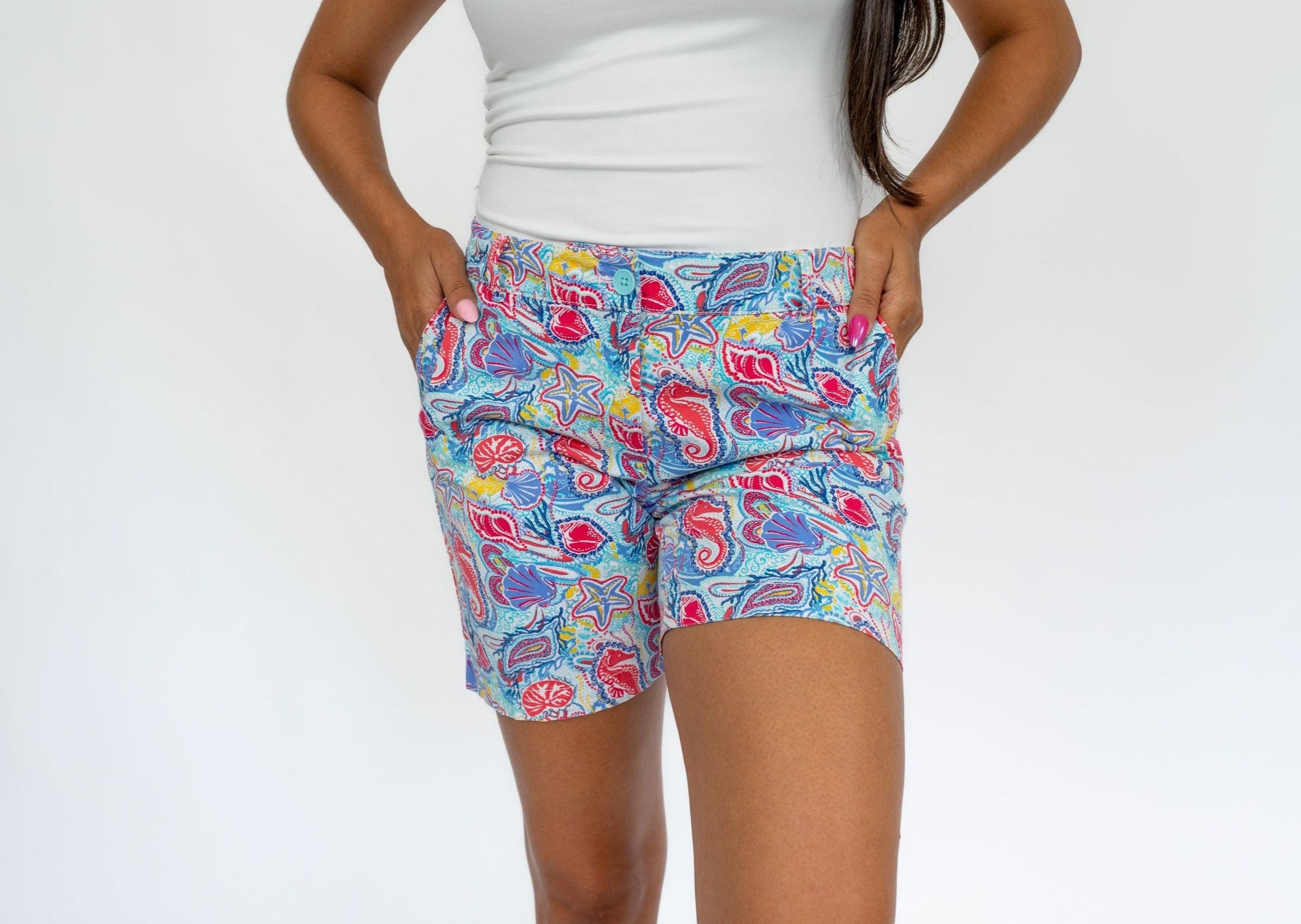 Women's Talbots The Weekend Short with Sea HorsesPrint