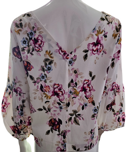 Women's Floral Long Sleeve Top