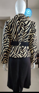 Women's Zebra Black and Beige Suit