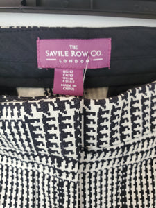 Women's Savile Row Co Black and White Casual Pants