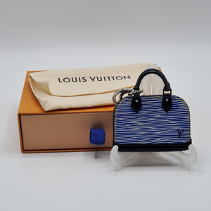 Louis Vuitton Denim Epi Leather Alma Key Holder and Bag Charm